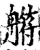 䒀(印刷字体·宋·增韵)