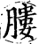 膢(印刷字体·宋·增韵)