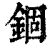 锢(印刷字体·清·康熙字典)